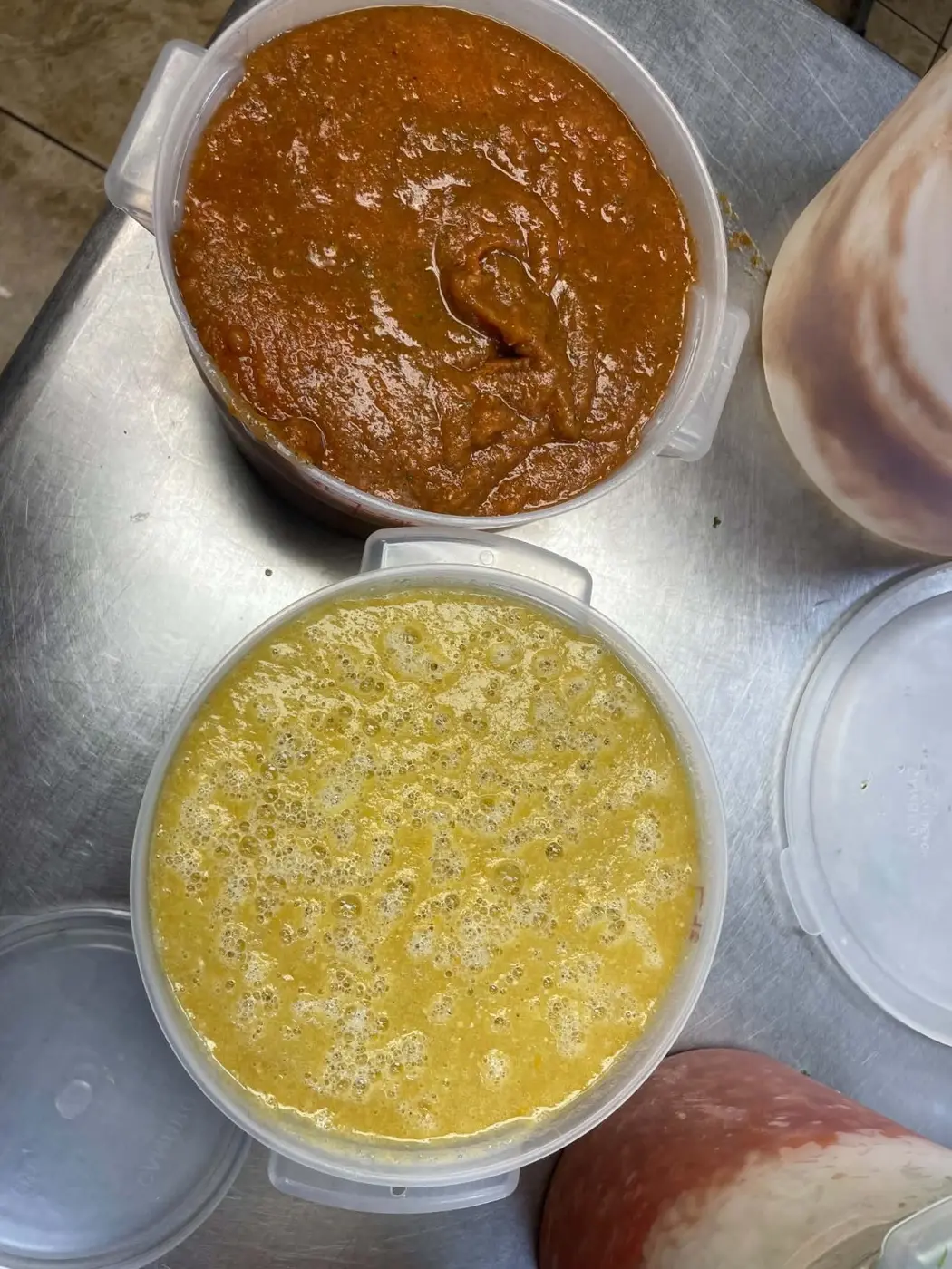 Two house-made sauces