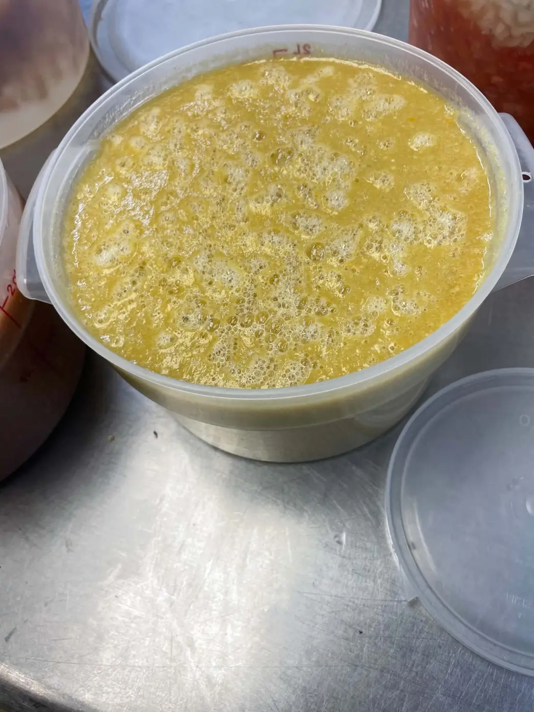 Freshly prepared house sauce
